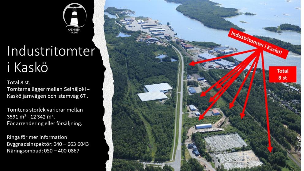 Industritomter i Kaskö Industritomter i Kaskö