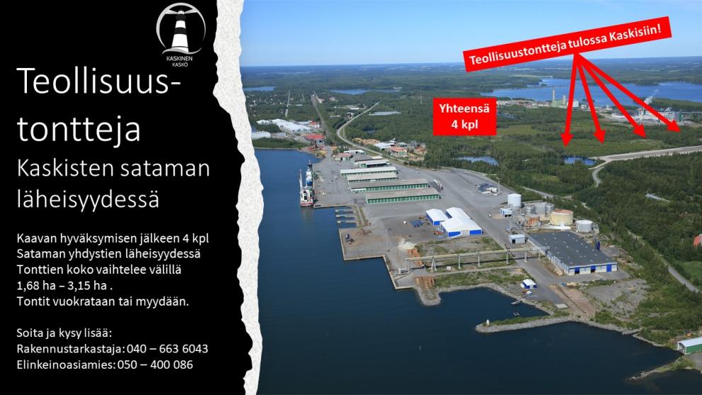 Tulevat teollisuustontit, alue kaavoituksessa Tulevat teollisuustontit, alue kaavoituksessa